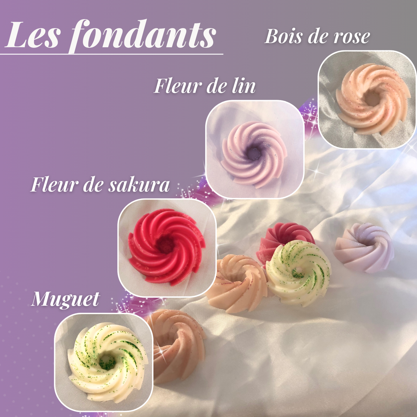 Coffret Cadeau Floral - Fêtes des mères - Printemps - 16 fondants & 1 Brûle Parfum