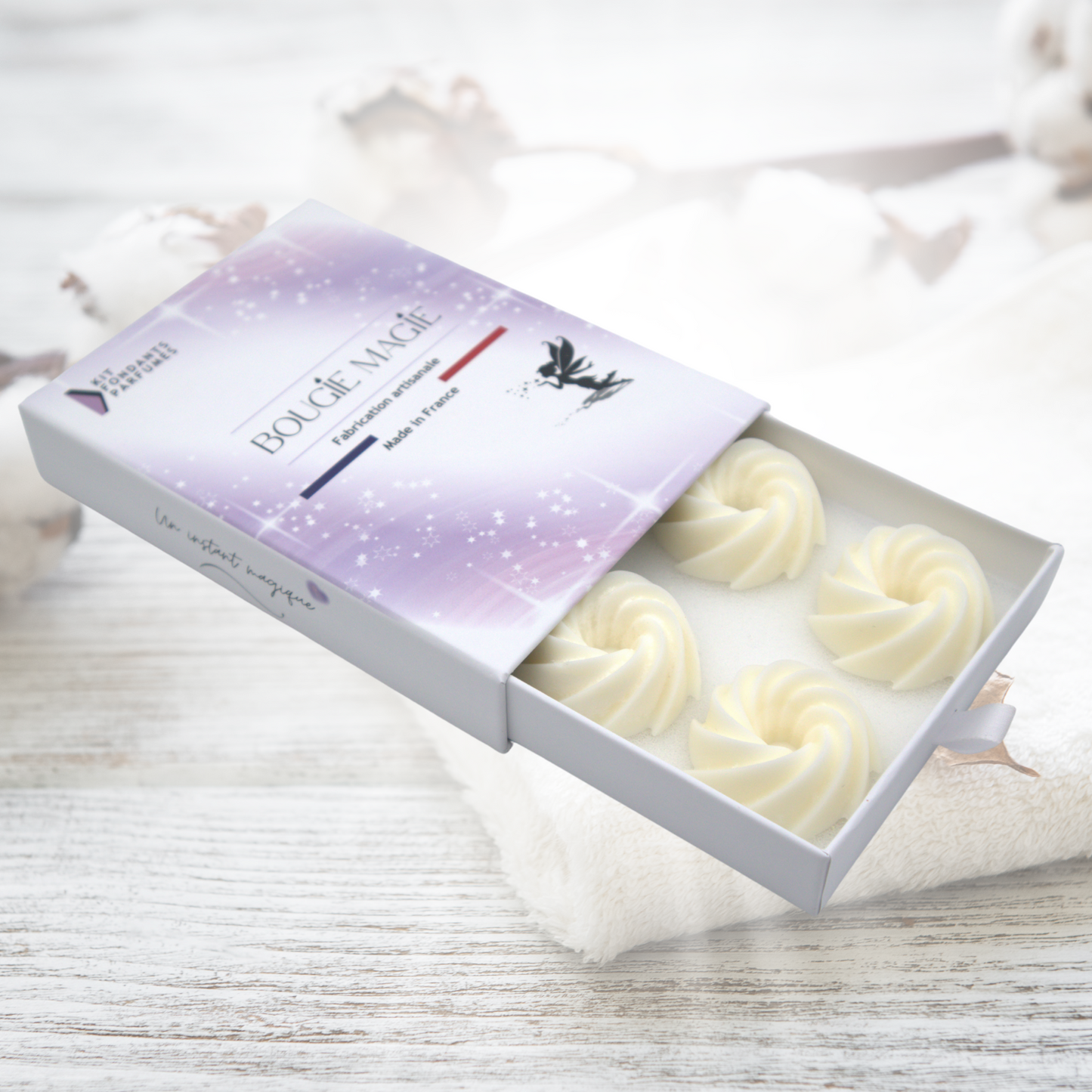 Coffret 6 fondants parfumés - Fleur de coton