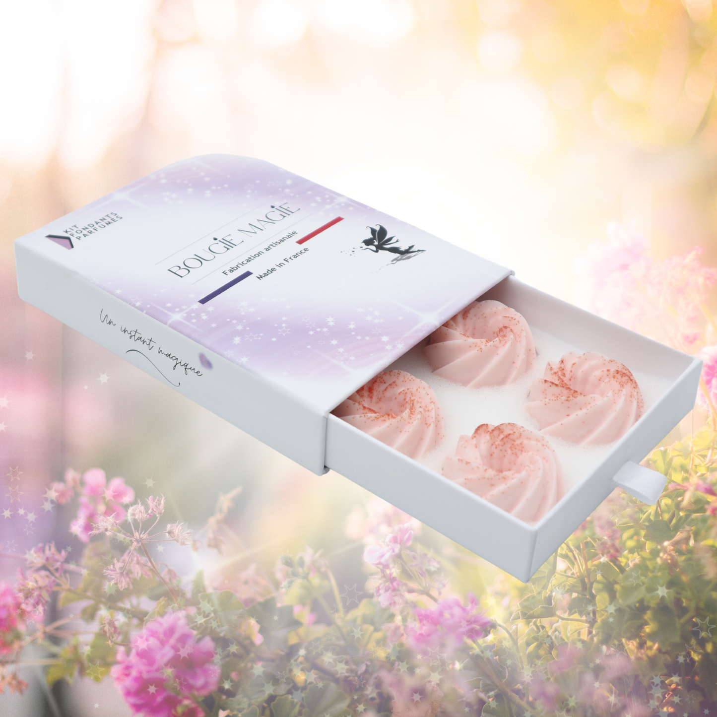 Coffret 6 fondants parfumés - Bois de rose